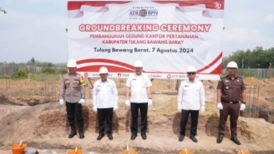 Tubaba Segera Miliki Gedung Kantor Pertanahan Baru