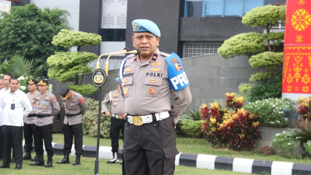 Provost Polri Kibarkan Bendera Disiplin di Polda Sumsel
