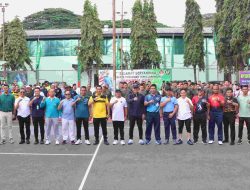 Pj Gubernur Lampung Buka Turnamen Tenis Danrem Cup