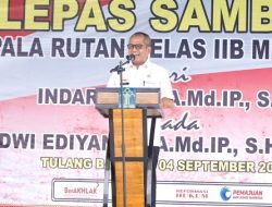 Pj Bupati Tulang Bawang Hadiri Pisah Sambut Kepala Rutan Menggala
