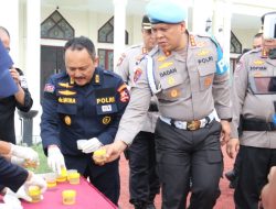 Propam Polri Gelar Gaktibplin dan Tes Urine di Polda Sumsel