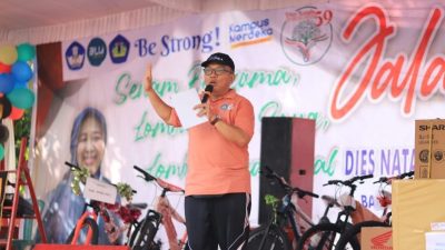 Unila Semarakkan Dies Natalis ke-59 dengan Jalan Sehat Ribuan Peserta