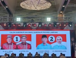 KPU Lampung Tetapkan Nomor Urut, Arinal-Sutono 1 dan RMD-Jihan 2