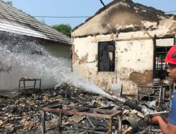 Kebakaran Landa Perumahan Polri Natar, Diduga Akibat Bocornya Tabung Gas