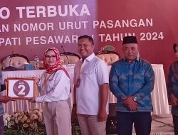 Nanda-Anton Dapat Nomor Urut 2, Simbol Keseimbangan untuk Pesawaran Baru