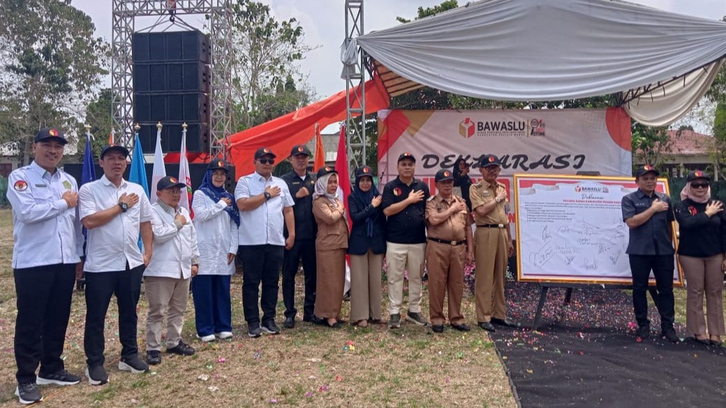 Bupati Pesisir Barat Hadiri Deklarasi Kampanye Pilkada Damai 2024