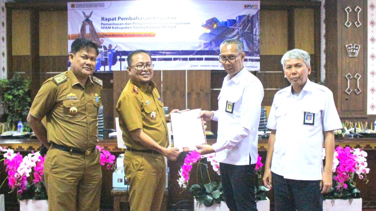 Tulang Bawang Berkomitmen Tingkatkan Akses Air Bersih, Target 100 Persen di 2024