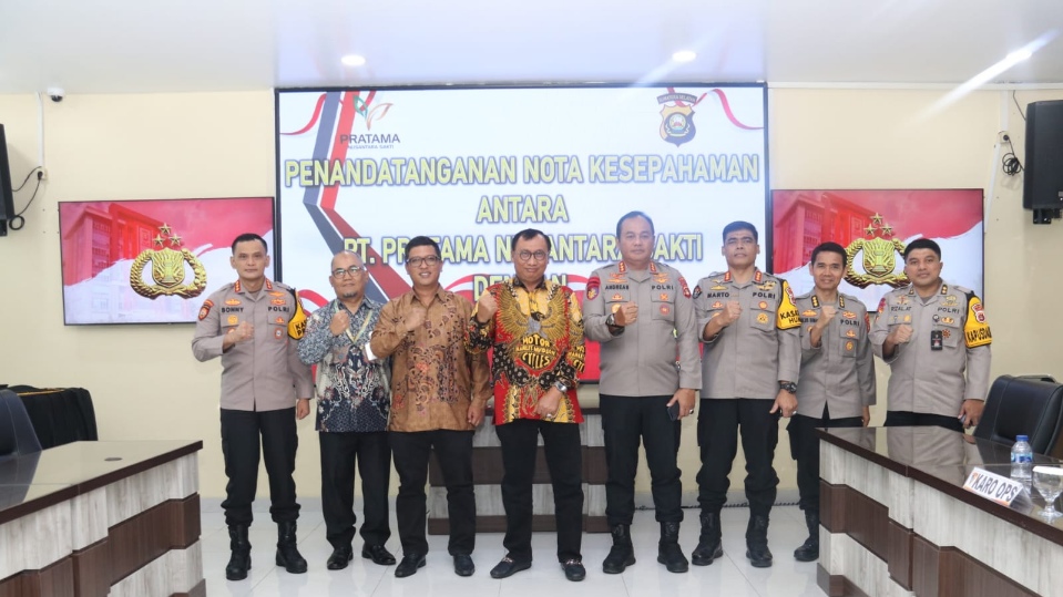 Polda Sumsel Jalin Kerjasama dengan PT Pratama Nusantara Sakti