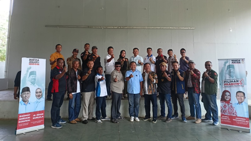 Dukungan LSM dan Ormas Pesawaran Mengalir untuk Nanda-Antonius di Pilkada 2024