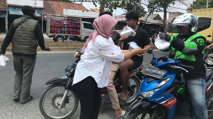 JMSI Lampung Konsisten Tebar Kebaikan, Ratusan Nasi Kotak Dibagikan