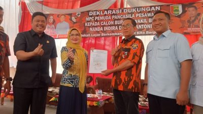 Pemuda Pancasila Pesawaran Deklarasi Dukung Nanda-Anton di Pilkada 2024