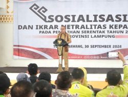 Pj Bupati Tulang Bawang Tekankan Netralitas Kepala Desa di Pilkada 2024