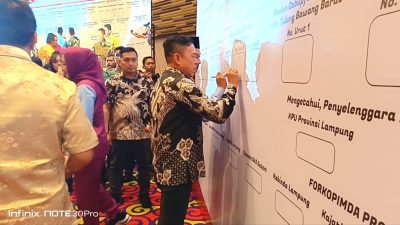 Qudrotul-Hankam Hadiri Deklarasi Pilkada Damai 2024 di Bandarlampung