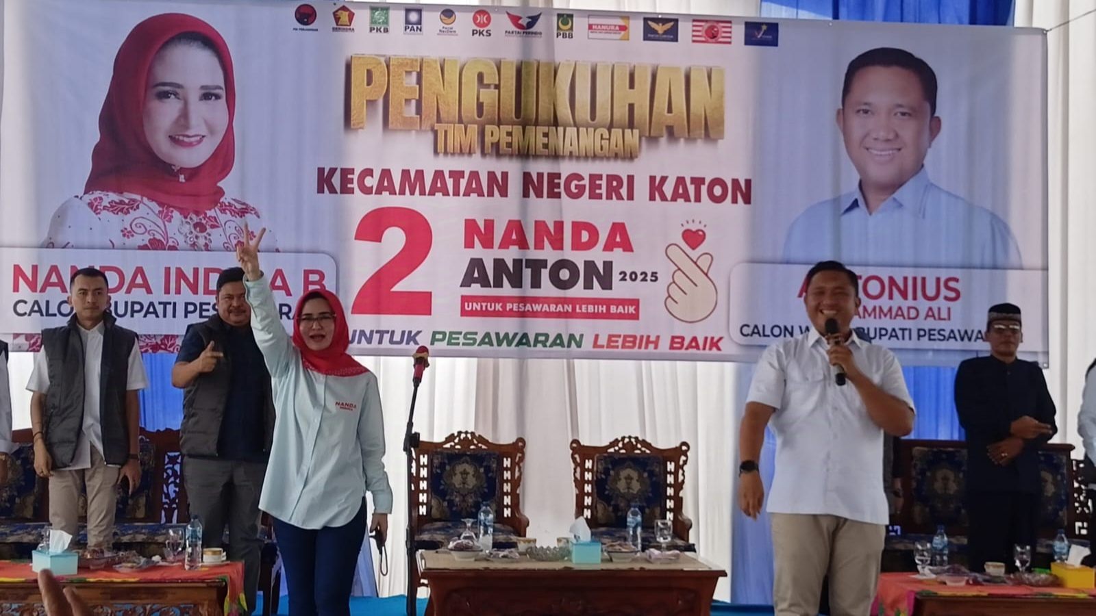 Tim Pemenangan Nanda-Anton Kukuhkan Kekuatan di Negerikaton