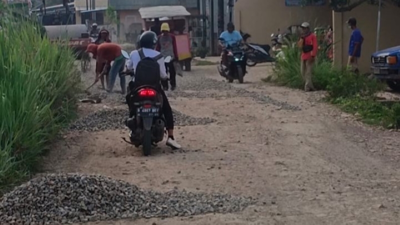 Pemkab Pesawaran Perbaiki Jalan Rusak, Tingkatkan Aksesibilitas Warga
