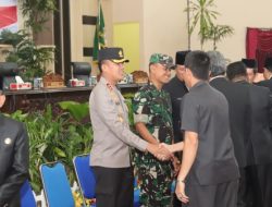 Kapolres Banyuasin Amankan Pelantikan Wakil Ketua DPRD