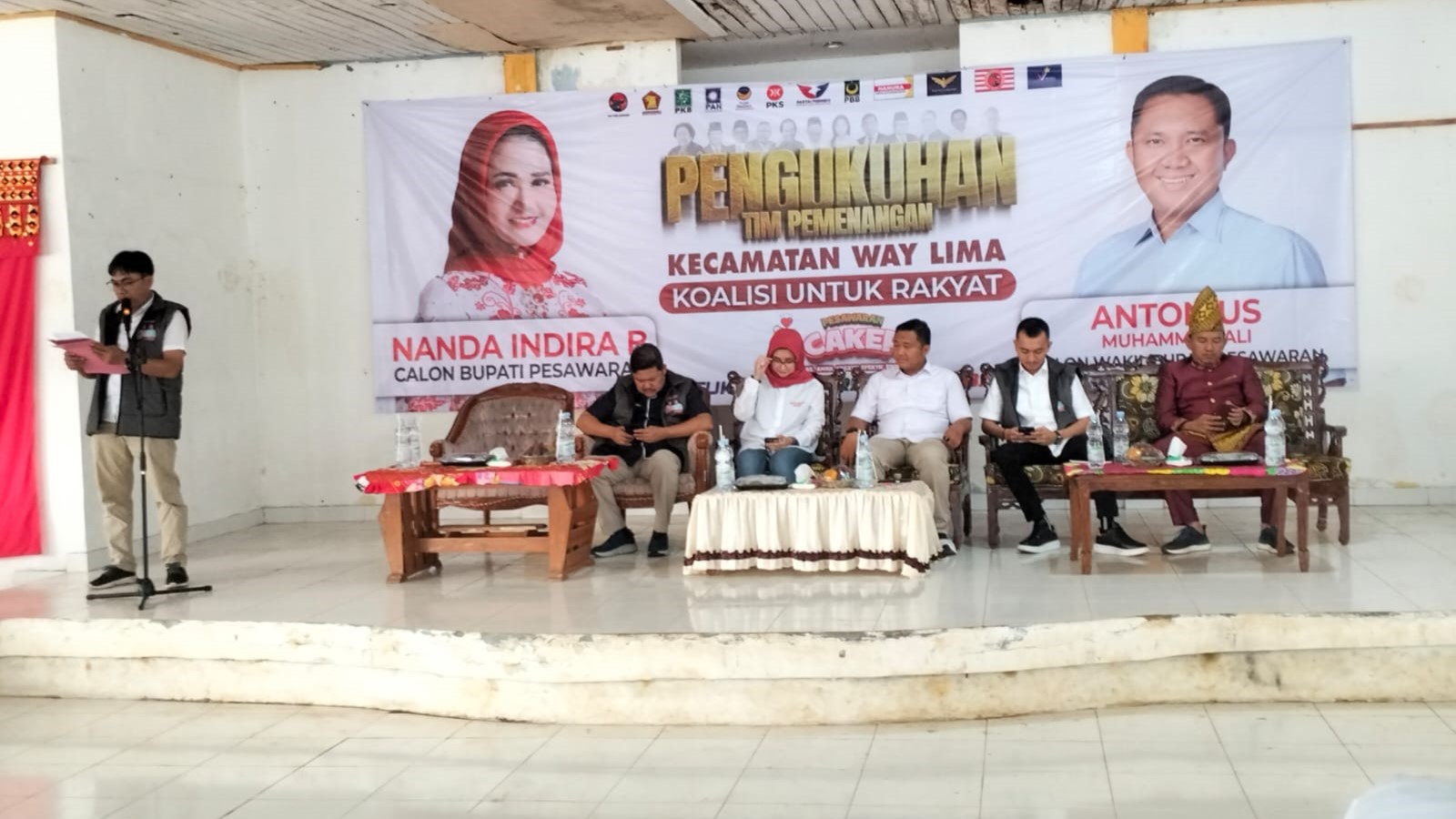 Tim Pemenangan Nanda-Anton Solid, Targetkan Kemenangan di Kecamatan Way Lima