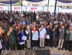 Tim Pemenangan Nanda-Anton Kukuhkan Ratusan Anggota di Tegineneng