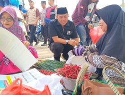 Grebek Pasar Unit Dua, Hankam Hasan Gali Suara Rakyat Tulang Bawang