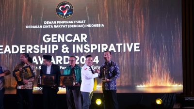 M Raimon Lauri Raih Gencar Leadership Award 2024, Dedikasi untuk Palembang Terus Ditingkatkan