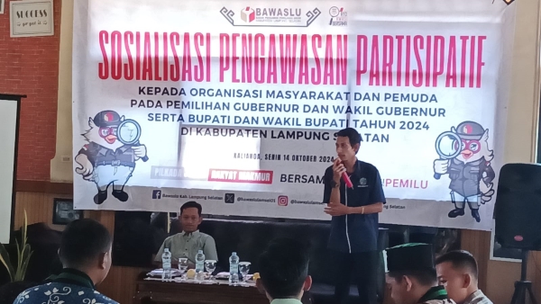 Bawaslu Gandeng IWO Lampung Selatan Ajak Pemuda Awasi Pilkada 2024