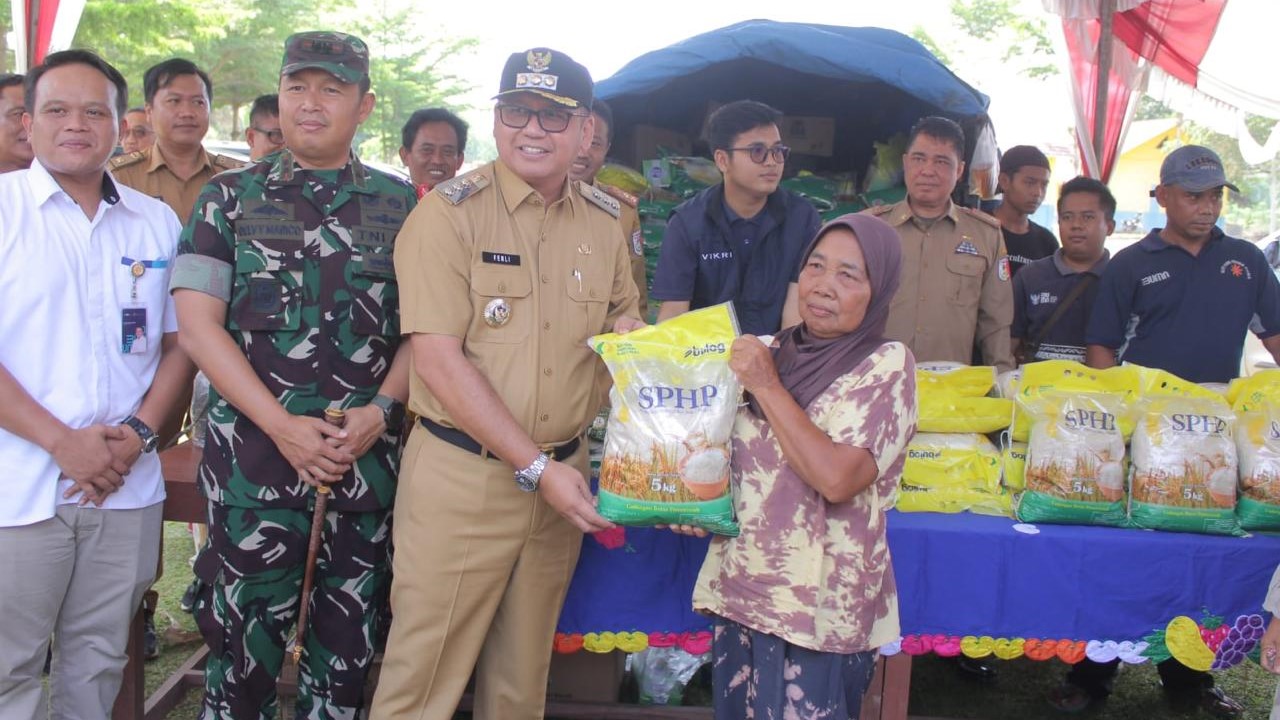 Gerakan Pangan Murah Berlangsung Meriah di Tulang Bawang