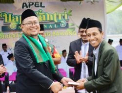 Pj Sekdakab Tulang Bawang Pimpin Upacara Hari Santri di Ponpes Darul Ishlah