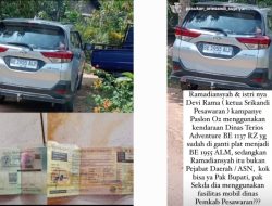 Viral Tuduhan Mobil Dinas untuk Kampanye, Suami Ketua Srikandi Pesawaran Ancam UU ITE
