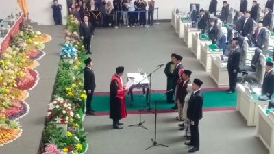 Pimpinan DPRD Lampung Masa Jabatan 2024-2029 Dilantik