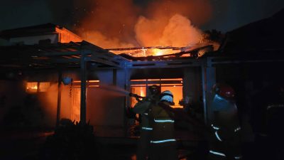 Kebakaran Hanguskan Rumah di Labuhan Ratu Bandar Lampung