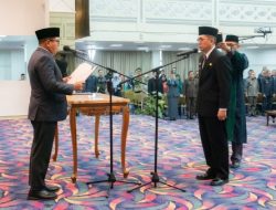 Pj Bupati Tulang Bawang Hadiri Pelantikan Sekda Lampung Baru