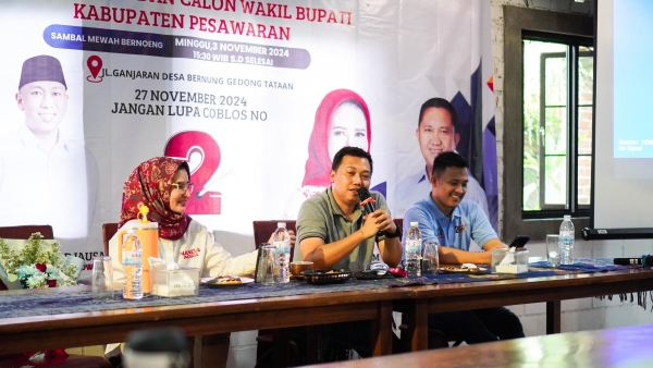 Pemuda Pesawaran Titipkan Aspirasi kepada Paslon Bupati Nanda-Anton