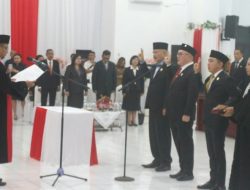 Pimpinan Definitif DPRD Kepulauan Sangihe Resmi Dilantik