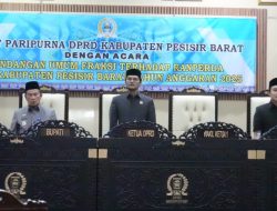 Anggaran dan Pembangunan Jadi Sorotan Tajam DPRD Pesibar dalam Rapat Paripurna
