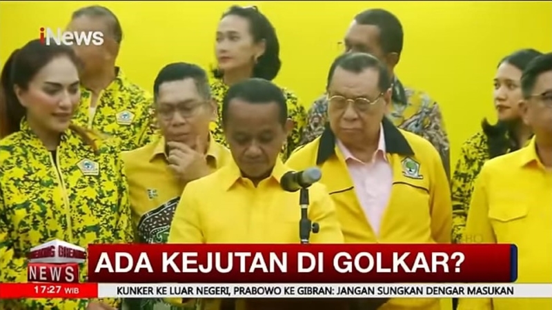 Bahlil Umumkan Struktur Baru DPP Golkar 2024-2029: Jokowi Tak Masuk Kepengurusan