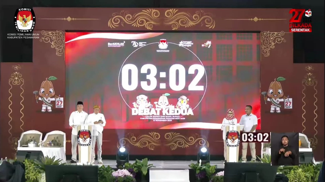 Debat Pilkada Pesawaran Memanas, Isu DBH Jadi Bumerang