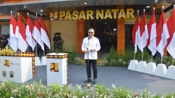 Pj Gubernur dan Menko Pangan Resmikan Pasar Natar yang Modern