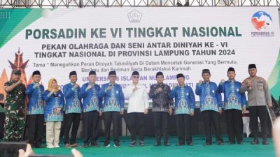 Pj Gubernur Lampung Buka Porsadin VI, Dorong Santri Jadi Generasi Unggul