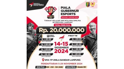Piala Gubernur eSports Lampung 2024 Ajak Gamers Muda Unjuk Gigi