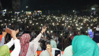 Ribuan Jamaah Hadiri KBNU Pesawaran Bershalawat, Nanda Indira Ajak Masyarakat Teladani Rasulullah