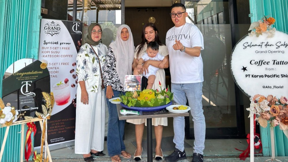 Coffee Tattoo Resmi Dibuka, Gabungkan Seni Tato dan Nikmatnya Kopi