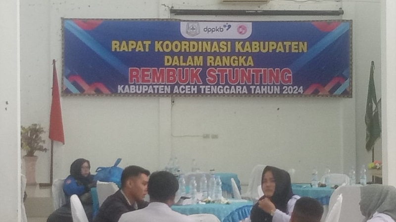 Aceh Tenggara Komitmen Turunkan Stunting, Gelar Rapat Koordinasi