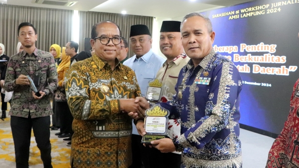 Pj Gubernur Lampung Dorong Jurnalistik Berkualitas untuk Pembangunan Daerah