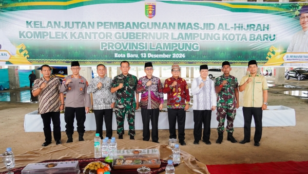 Masjid Al-Hijrah Kota Baru Segera Jadi Pusat Kegiatan Umat, Pj Gubernur Lepas Pembangunan
