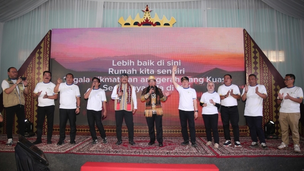 Gus Ipul dan Pj Gubernur Lampung Tekankan Pentingnya Kemandirian KPM dalam HKSN 2024