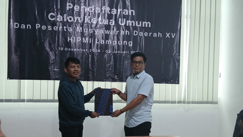 Gilang Ramadhan Jadi Calon Pertama di Musda HIPMI Lampung, Siap Pimpin Organisasi Pengusaha Muda