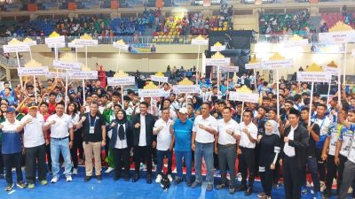 Eva Dwiana Buka Kejurnas Bola Voli U-19 di GOR Siger Bandar Lampung