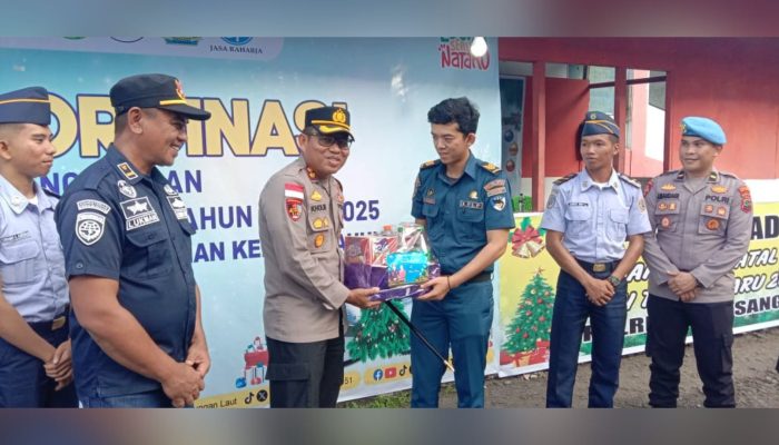 Kapolres Sangihe Pantau Langsung Kesiapan Pos Pengamanan Natal dan Tahun Baru