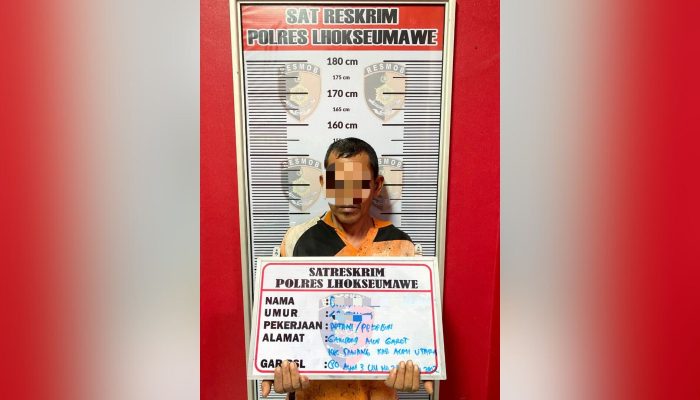 Pelaku Penyiraman Air Keras ke Anak Tiri di Lhokseumawe Ditangkap