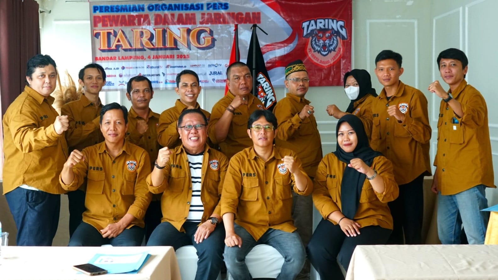 Taring Lahir di Lampung, Jurnalis Daring Bersatu Perkuat Pers